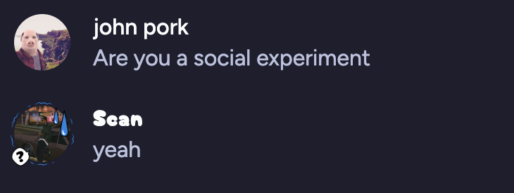 Scan confirms he is a social experiment! 🧪