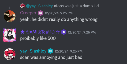 This is Atlas staff, saying I was worse than atops.